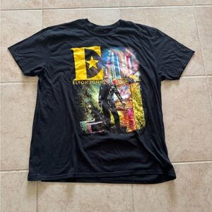 2019 Elton John Farewell Yellow Brick Road Tour Graphic T-shirt Size XXL